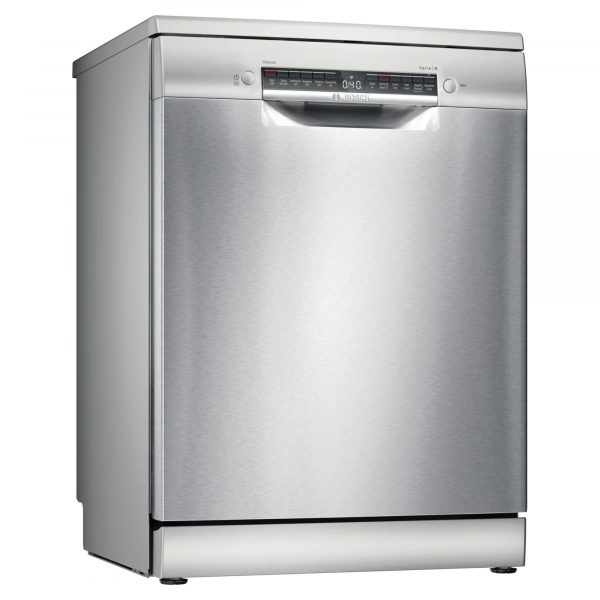 Bosch SMS4HKI00G Serie 4 LED Smart Dishwasher - Silver Inox