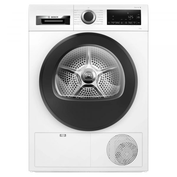 Bosch Serie 6 WPG23108GB 6 8kg Condenser Dryer with AutoDry - White