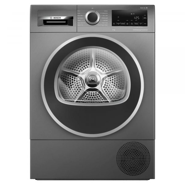 Bosch Serie 6 WQG245R9GB 9kg Heat Pump Tumble Dryer - Graphite