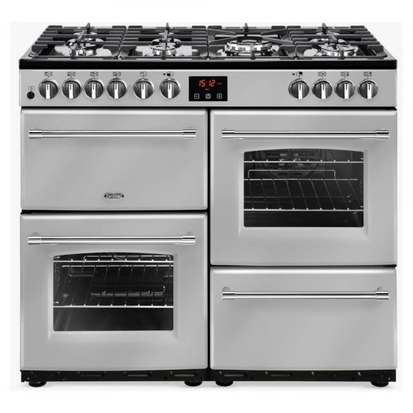 Belling CC100DFT 100cm Dual Fuel Range Cooker - Stainless Steel