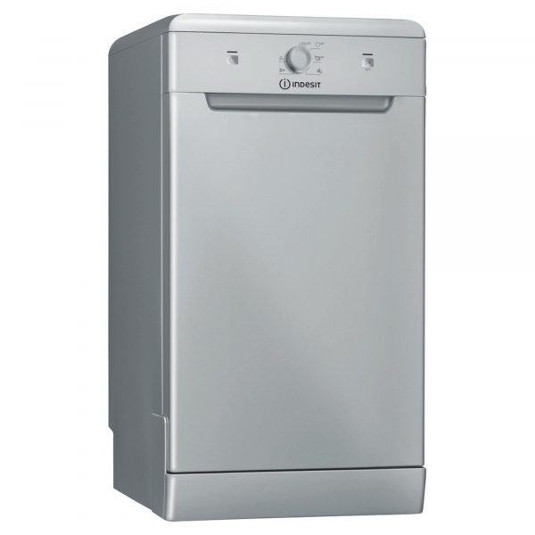 Indesit DSFE1B10SUK Slim Free-Standing Dishwasher with Eco Wash - Silver