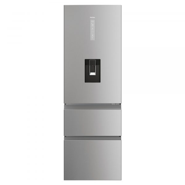 Haier HTW5618DWMG 600mm Total No Frost Fridge Freezer - Stainless Steel