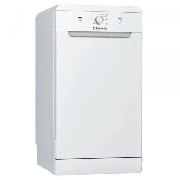 Indesit DSFE1B10UK Slim Free-Standing Dishwasher with Delay Timer - White