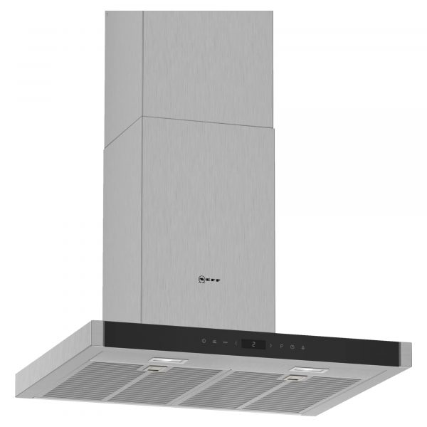 Neff D65BMP5N0B Wall-Mounted Box Chimney Cooker Hood 60cm - Stainless Steel