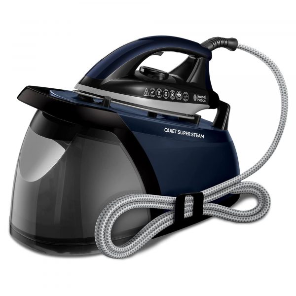 Russell Hobbs 24470 Quiet Supersteam Steam Generator Iron - Black & Blue