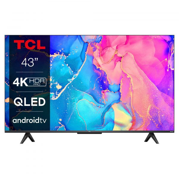 TCL 43C635K 43" 4K QLED Smart Android TV with Dolby Atmos