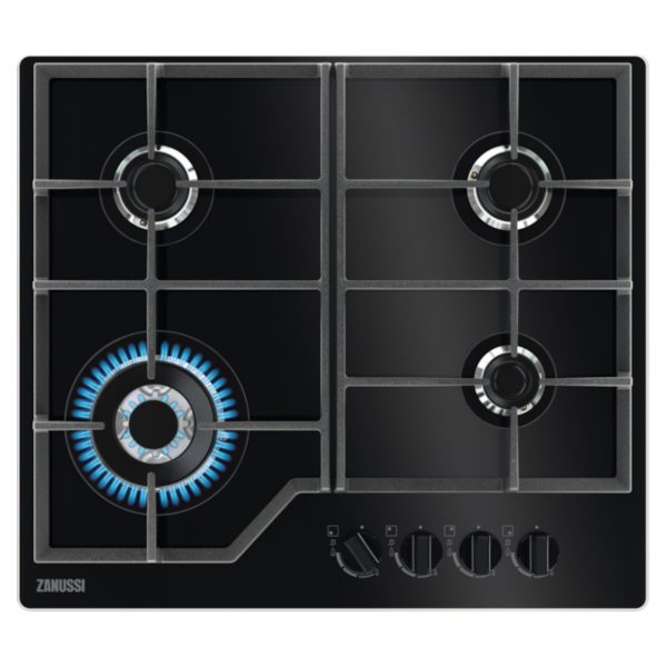 Zanussi ZGGN645K 60cm 4 Burners Gas Hob - Black