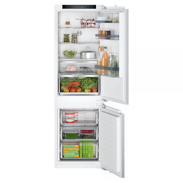 Bosch KIN86HFE0 Built-In Fridge Freezer 260L Capacity E Energy - White