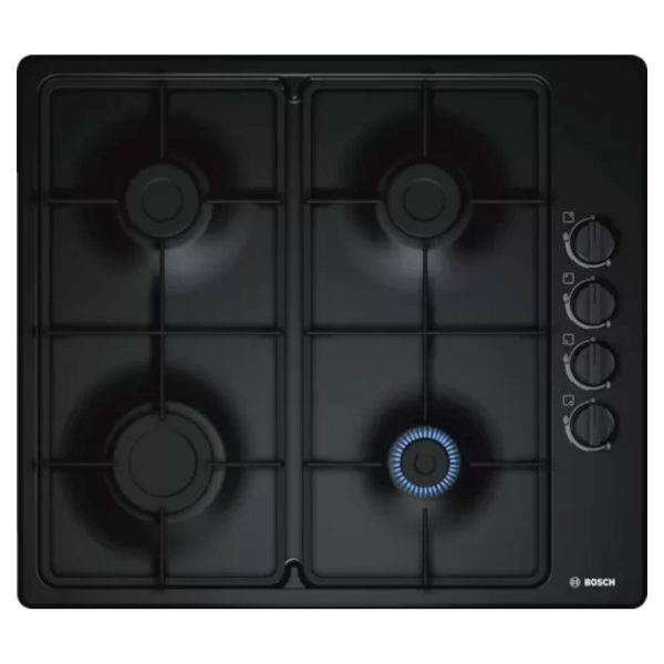 Bosch PBP6B6B60 Serie 2 600mm 4 Burner Hob With Cast Iron Supports