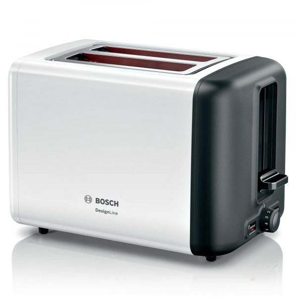 Bosch DesignLine TAT3P421GB 2 Slice Toaster - White