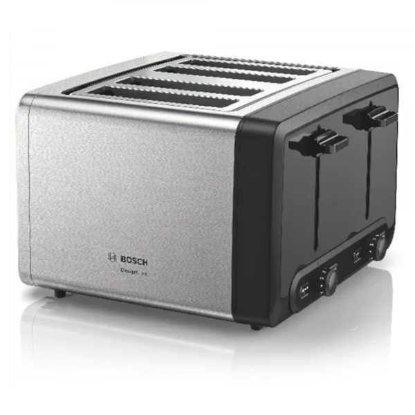 Bosch TAT4P440GB DesignLine 4 Slice Toaster - Stainless Steel