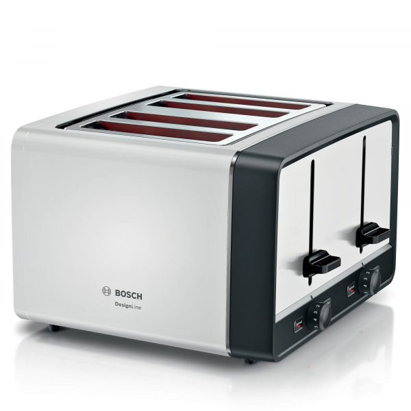 Bosch DesignLine TAT5P441GB 4 Slice Toaster - White