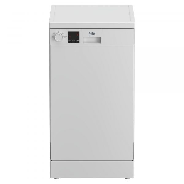 Beko DVS04X20W 10 Place Setting Freestanding Slimline Dishwasher