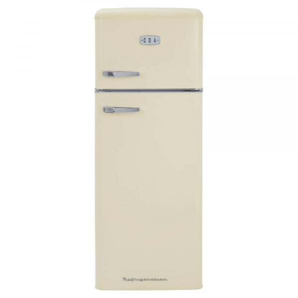 CDA BETTY-BARLEY Retro 50s Style Fridge Freezer 206L Capacity D Energy Rating