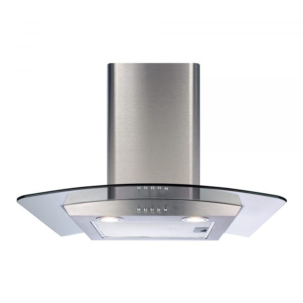 CDA ECP62SS Glass Curved Chimney Hood