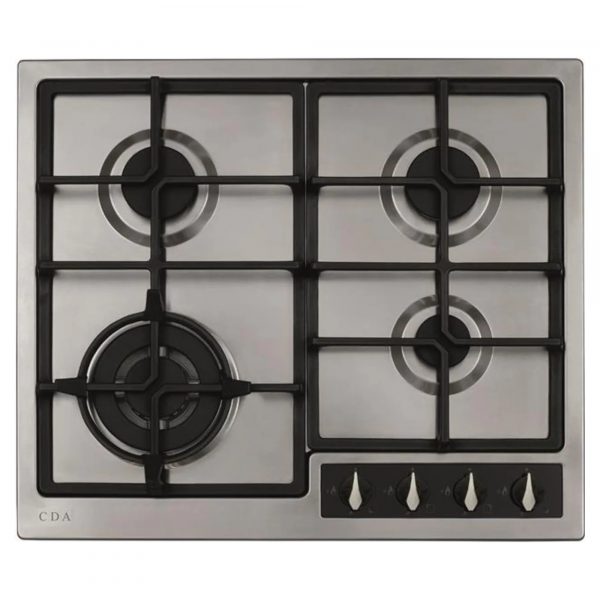 CDA HG6351SS 580mm 4 Burner Gas Hob