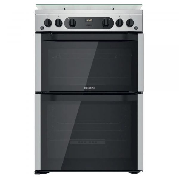 Hotpoint HDM67G0CCXUK 600mm Freestanding Double Gas Cooker