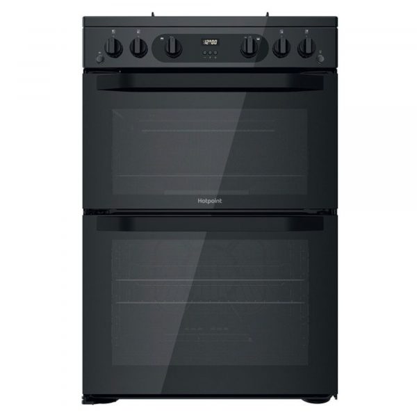 Hotpoint HDM67G0CMBUK 600mm Freestanding Double Gas Cooker