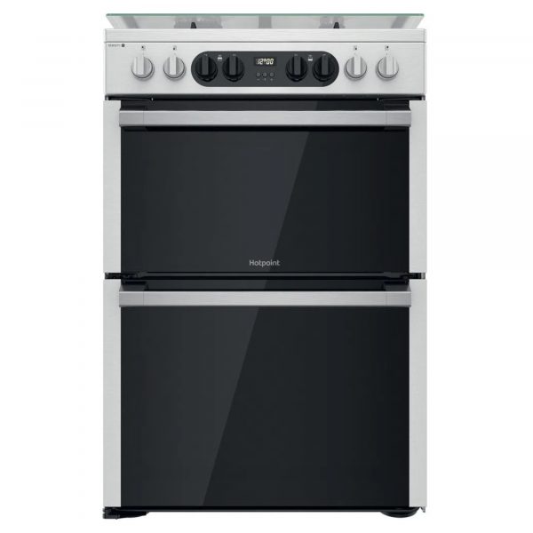 Hotpoint HDM67G8C2CXUK 600mm Freestanding Dual Fuel Cooker