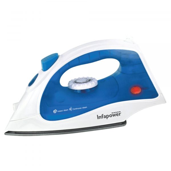 Infapower X601 Dry/Steam Iron 1400W - Blue and White