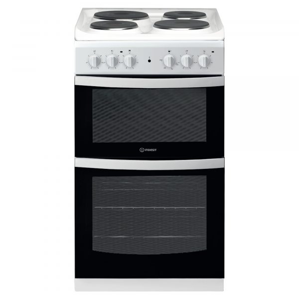 Indesit ID5E92KMW Elecric Cooker 4 Solid Plate Hobs