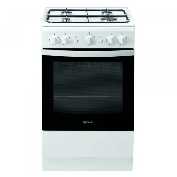 Indesit IS5G1KMW Gas Cooker with 4 Gas Burner Hob