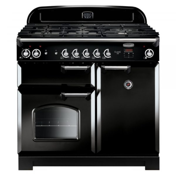 Rangemaster Classic CLA100DFFBLC 1000mm Dual Fuel Range Cooker