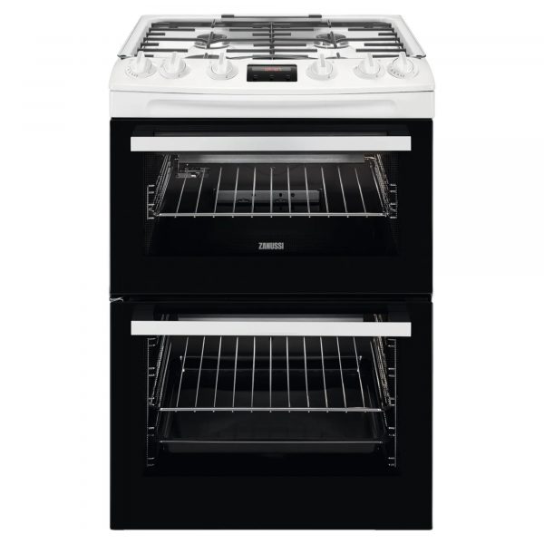 Zanussi ZCG63260WE Gas Cooker with Full Width Electric Grill